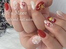 和装フラワーネイル