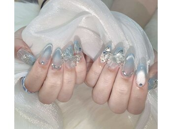 ハラ(Hara)/水色マグネット