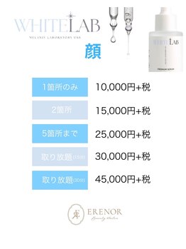 エレノア(ERENOR)/ホワイトラボ料金表
