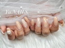 ユーネイルズ 恵比寿(Yu.NAILS.)/春ネイル◎ツイードネイル