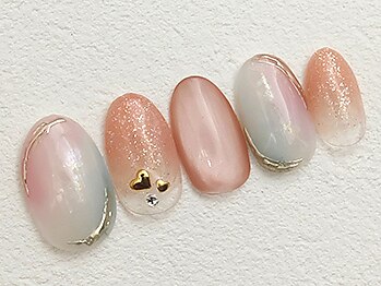 【定額】6490円★マーブルネイル