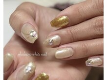ファレノホワイト/お客様ネイル/春夏秋冬