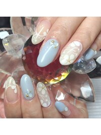 シースルー&お花