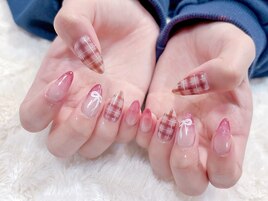 #バレンタイン＃2月＃冬ネイル