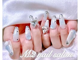 ワンホンブルーチークネイル