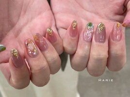 5)8000円 ワンカラーネイル1120e