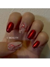 シービューティー(C BEAUTY)/お正月ネイル/赤/マットネイル