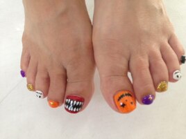 ☆ハロウィンＦＯＯＴネイル☆