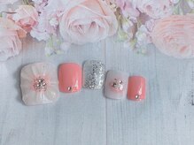 ネイルサロン&スクール ジーナ(GINA)/春カラーフットネイル