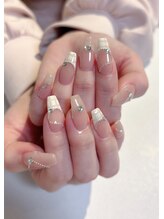 ネイルサロン エフ(ef)/チェックとフレンチ