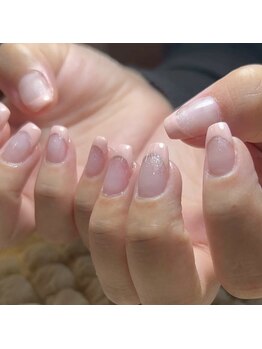 シービューティー(C BEAUTY)/フレンチネイル/ピンク/スクエア