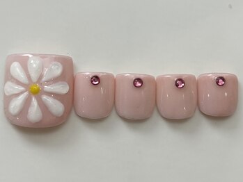 ネイルメゾン 天神店(NAIL MAISON)/ピンクぷっくりお花パーツ¥8500
