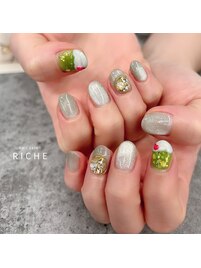 クリームソーダネイル
