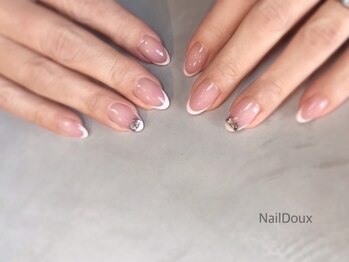 ネイル ドゥ 岡山駅前店(Nail Doux)/リボンフレンチ