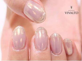 ワールド ビューティ ヴィヴァルト 宝塚店(WORLD BEAUTY VIVALTO)/ミラーネイル/フレンチネイル