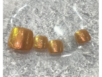 ミュウネイル(miu_nail)/フット/オーロラ×ニュアンス