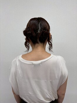 ミカヅキ 赤坂/ツインお団子ヘアセット！