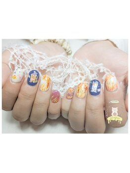 ポ ミニヨン(Pot mignon)/秋のいいとこどりネイル☆