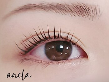 アネラ イオンモールつくば店(anela)の写真/韓国発!SNSで話題のマスカラパーマ（ブラックティント）もう試した？毛先まで存在感ある束感まつげが映え！