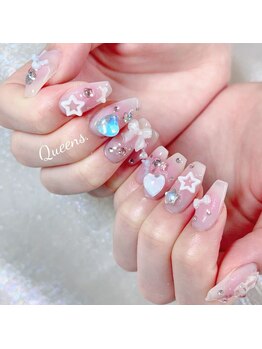 クイーンズビューティーサロン 新宿本店(Queen's beauty salon)/チップ長さ出し10本やり放題