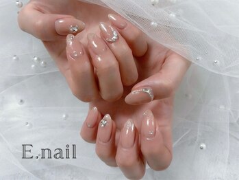 イーネイル 池下店(E.nail)の写真/長さ出しでスラリとキレイな指先♪折れやすくて爪が伸ばせない方やチビ爪さん、自爪に自信がない方にも◎