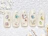 パーツつけ放題ワンカラー♪アート無し◎パラジェル+500円◎フィルイン無料