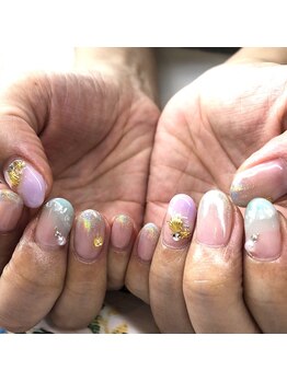 トータルサロン 白べぇーっ プラス/大人サマーネイル