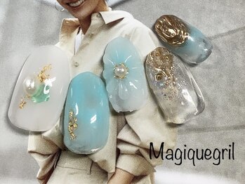 マジックガール 津田沼店(MagiqueGirl)/【ぷっくり花ネイル】