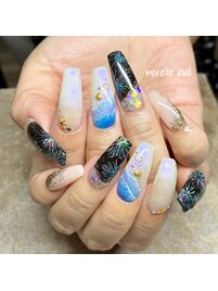 花火ネイル