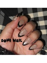 Domi Nail Salon 渋谷店　長さだし/持ち込み/フィルイン/ワンホン/ドットフレンチ＊