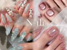 エンス 四条烏丸(N+th)の雰囲気（四条烏丸/シンプルネイル/ワンカラー/オフィス/韓国/ワンホン）