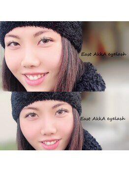 イーストアッカ アイラッシュ(East AkkA eyelash)/100本でボリュームUPデザイン