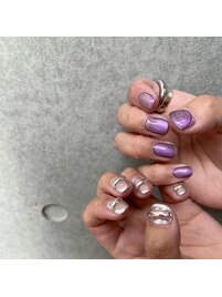 左右非対称モードネイル☆