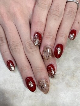 テラス(TERRACE)/大理石ネイル