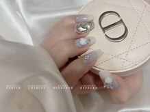 フィオナ 大久保店(Fiona)/くすみブルーワンホンネイル