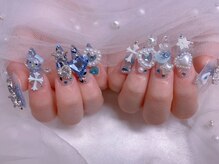 スノーネイルサロン 新宿店(Snow nail salon)/青月星デコデコクロスパール