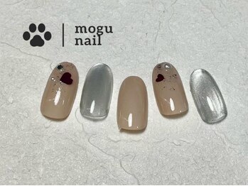 モグネイル(Mogunail)/バレンタインネイル/冬ネイル