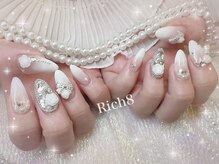 ネイルアンドまつげエクステ リッチエイト 原宿店(Rich8)/ベイビーブーマー☆バラネイル