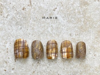 ザ マリー 三条店(THE MARIE)/5)8000円 手描きネイル 1113e