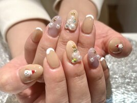 クリスマスアートネイル