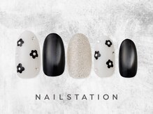 ネイルステーション アトレ四谷店(NAIL STATION)/フラワーネイル／パラジェル