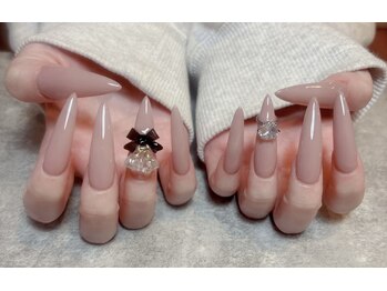 キアラネイルサロン/チップ長さだしワンカラー 