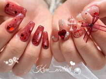 バレンタインネイル &nbsp;担当西村