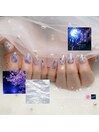 【Izumi】夜桜ネイル