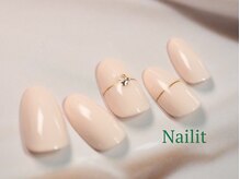 ネイリット 銀座(Nailit)/ベージュ ネイル ¥8000【¥8800】