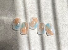 グラッドネイル 銀座店(GLAD nail)/水彩ニュアンスクリアネイル
