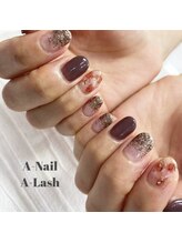 エーネイル エーラッシュ(A-NAIL A-LASH)/定額ハンドネイル【倉敷】