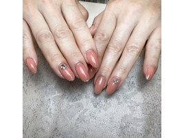 大人ピンクネイル