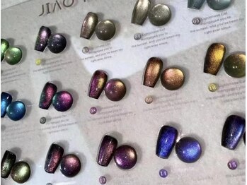 店内のカラーチャート