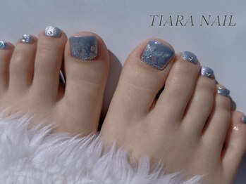ティアラネイル(TIARA NAIL)/フットアートやり放題¥9000
